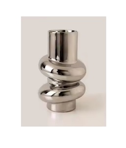 Top qualité or et argent métal fleur Vase Table décoration accessoire moderne maison ornements pour Tables au prix le moins cher - Product Image 1