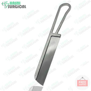 Scie à os orthopédique de qualité supérieure de 185 mm avec poignée et lame en acier inoxydable de 0,3 mm - Product Image 6