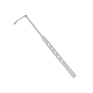 Retractor de párpado con extremo acampanado, angulado, 14 x 32 mm, profundidad 160 mm, instrumento quirúrgico de acero para procedimientos oftálmicos - Product Image 5