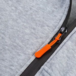 Sudadera con capucha de algodón de estilo informal para hombre, jersey de manga larga de gran tamaño, diseño de cremallera XS, logotipo personalizado, bordado, patrón de impresión de moda - Product Image 4