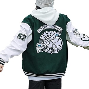 OEM Haute Qualité Chenille Broderie Hommes Collège Personnalisé Baseball Bomber Letterman Culture Applique Toile Imperméable Boxy Fit - Product Image 4