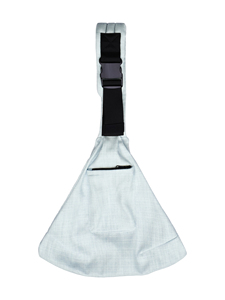 Porte-bébé en coton et lin respirant, léger, à porter en bandoulière, avec logo personnalisé - Product Image 1