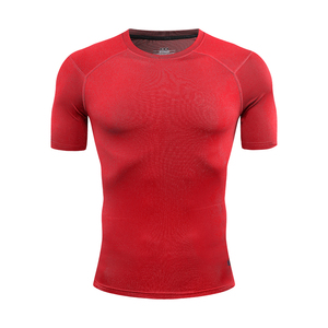 2025 chemises de Compression sport collants à séchage rapide Polyester Spandex vêtements de Fitness élastique à manches courtes vêtements de sport vêtements de sport hommes - Product Image 3