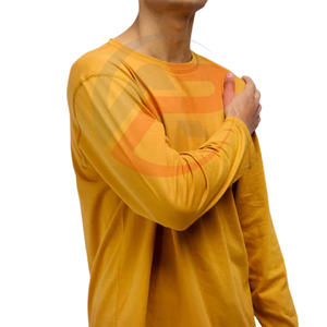 Camiseta Casual de Manga Larga con Cuello Redondo para Hombre, Diseño Personalizado, Ajuste Regular, Secado Rápido, Transpirable, Algodón y Poliéster, Diseño en Blanco - Product Image 5