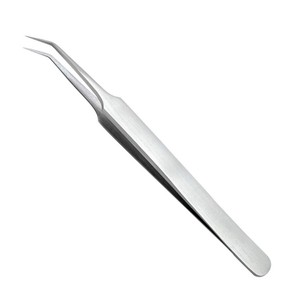 Pince à épiler d'extension de cils en acier inoxydable personnalisée de haute qualité avec isolation des cils de Volume de pointe en fibre pointue en gros - Product Image 3
