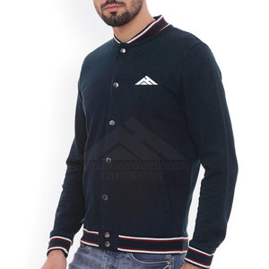 Blouson universitaire grande taille pour homme à col montant, idéal pour l'extérieur, en vente en gros - Product Image 2