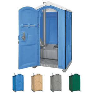 Toilettes portables, cabine de douche mobile, salle de bain préfabriquée en matériau HDPE, design européen pour hôtel, école, villa, appartement - Product Image 5