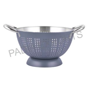 6-Inch Stainless Steel <b>Colander</b> Durable Metal Kitchen Tool - Product Image 1