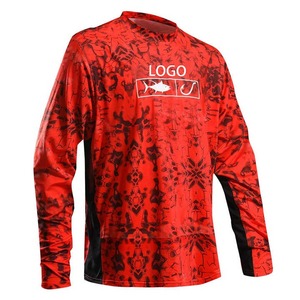 2025 hombres de moda UPF 50 + secado rápido verano pesca rendimiento camisas de manga larga que absorbe la humedad ropa de pesca personalizada impresa - Product Image 4