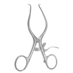 Retractor Jonson Neuroma en ángulo de 90 grados, punta afilada, mango de anillo de 9,5mm de ancho, instrumentos quirúrgicos, Retractor Jonson Neuroma - Product Image 1