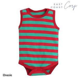 Mono de media manga de algodón suave para recién nacidos | Body a rayas y estampado - Product Image 2