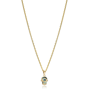 Collier avec pendentif œil turc en forme de Hamsa, en argent sterling 925, fait main, bijoux pour femmes, mariage, fiançailles, fête - Product Image 1