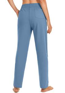 <b>Women</b> Wholesale Bulk Custom <b>Lounge</b> Joggers High Waist Elastic Waistband Cotton Polyester Blend Blank OEM Factory Sportswear - Product Image 3