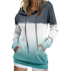 Sudaderas con Capucha para Mujer al por Mayor, Transpirables, de Invierno, Último Estilo, Diseño Sólido, Logotipo Frontal Personalizado - Product Image 1