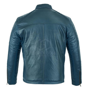 Veste en cuir décontractée pour homme, style streetwear, hiver, tissu respirant à séchage rapide, fermeture éclair, service OEM, prix raisonnable, nouveauté - Product Image 2