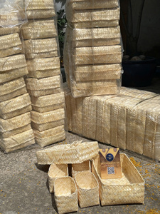 Panier en rotin de bambou de haute qualité et en vrac compétitif durable stocké auprès du fabricant vietnamien personnalisable - Product Image 5