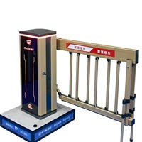 Barrière de sécurité automatique à bras articulé pour parking avec moteur sans balais