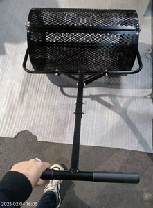 Épandeurs pour pelouse et jardin Épandeur à panier en maille métallique robuste de 36 pouces à pousser/remorquer Compost Équipement d'entretien du jardin Épandeur de fumier - Product Image 2