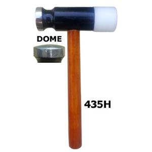 Marteau à petite poignée en métal de haute qualité avec tête en dôme et tête en nylon remplaçable pour la fabrication de bijoux, vente en gros - Product Image 2
