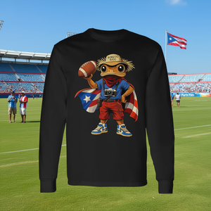 Maglietta a Maniche Lunghe Boricua Coqui Frog Puerto Rico Football - Prodotto Promozionale - Product Image 3