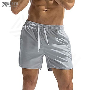 Shorts de sport pour hommes avec poches, légers, extensibles, personnalisés avec logo, pour la course à pied, la salle de sport, la remise en forme, la compression athlétique - Product Image 3