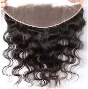 100% Temple naturel Cheveux Humains Dentelle Frontals HD Dentelle Ondulés Naturels Non Transformés Cheveux Couleur Noire Vague Italienne Frontale Pièce - Product Image 4