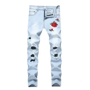 100 % baumwolle hochwertige Herren Jeans bequeme weiche Skinny Hosen atmungsaktiv leichtgewicht Jeans Hosen für Männer im neuesten Design