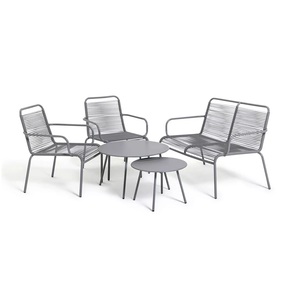 Intage-Juego de mesa y silla de metal para el hogar, conjunto de muebles de jardín para interior y exterior, con techo abierto para bar y restaurante de hotel 2023 - Product Image 1