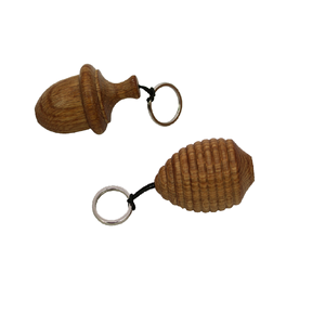 Llavero de madera Natural 100%, accesorios con logotipo, artesanía aceptada en blanco de madera, producto más vendido, llavero de madera - Product Image 1