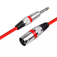 Câble de microphone XLR à angle droit en cuivre nu blindé, combinaison mâle-femelle, longueur personnalisée, isolation PE
