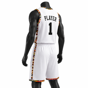 Conjunto de Uniforme para Equipo de Baloncesto, Camiseta sin Mangas y Pantalones Cortos, Ropa Deportiva de Secado Rápido - Product Image 5