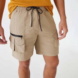 Private Label <b>Zipper</b> Pocket Drawstring Waist Summer Streetwear Casual Wear Sports Men's Clothing Jogging <b>Shorts</b> Cotton Polyester - Product Image 6