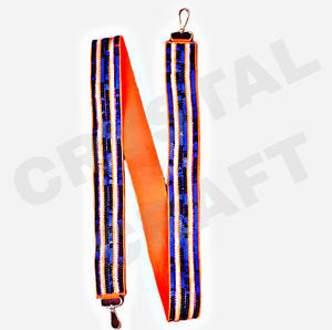 CRYSTAL CRAFT Modèle 2019 Sic Em Bears Sangle de sac à main perlée Couleur personnalisée Perles de rocaille Style indien Taille personnalisée Accepter le logo personnalisé - Product Image 5