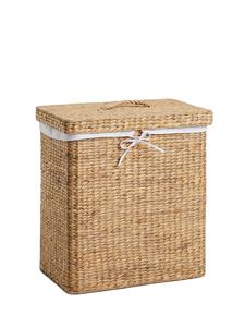 Vietnam artesanía Natural tejido a mano respetuoso con el medio ambiente plegable agua Jacinto ratán algas marinas cesta de almacenamiento organizador cesta de lavandería - Product Image 6