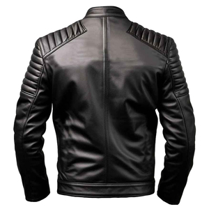 แจ็คเก็ตหนังแท้ผู้ชาย หนังแกะแท้ 100% รุ่นใหม่ประจำฤดูหนาวปี 2025 แบบสั่งทำพิเศษ ไม่มีปก กันน้ำ ระบายอากาศได้ดี - Product Image 3