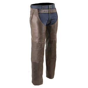 Demi-chaps de produit équestre de qualité supérieure en cuir véritable fabriqué au Pakistan - Product Image 1