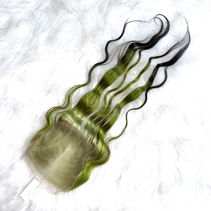 Texture chaude plus haute qualité couleur ondulée ensemble fermeture et faisceaux de 100% cheveux humains vietnamiens vrais cheveux humains 2025 - Product Image 2