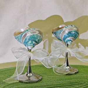 2025 élégant verre à vin coquillage fait à la main tasse de coquille de conque pour la décoration de fête de plage - Product Image 3