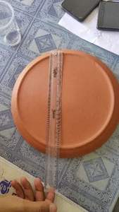 Assiette en terre faite à la main de très haute qualité pour la cuisine et le service des aliments avec un matériau naturel Assiette ronde en terre cuite - Product Image 3