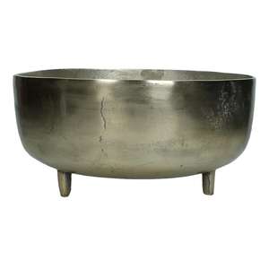 Vase à fleurs en aluminium argenté antique, décoration de salon, design texturé de haute qualité, vases trompettes en aluminium pour le sol - Product Image 6