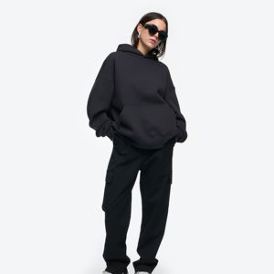 Sweats à capuche personnalisés pour femmes saison d'hiver, sweat-shirt à capuche coupe ample imprimé et sweat à capuche pour femmes ensemble avec logo à l'avant - Product Image 5