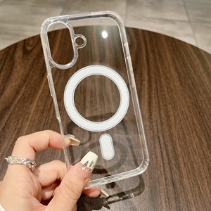 Étui de téléphone de luxe KKY transparent en TPU+PC antichoc avec charge magnétique sans fil pour 17/16/15/14/13/<span class=keywords><strong>12</strong></span>/11 Pro Max - Product Image 6