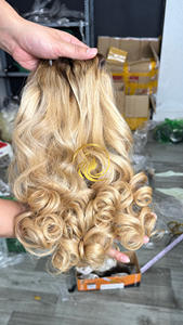 Top Grade 360 Lace Frontal Haute Qualité Double Dessiné Vierge Remy Extensions de Cheveux Humains Doux Vague Curl Styles Lâche Profonde Bundle - Product Image 3