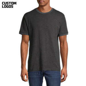 Camiseta Unisex de Algodón con Ribete en Contraste, Camiseta de Algodón para Hombre, Impresión Personalizada, Camiseta Unisex Lisa - Product Image 5