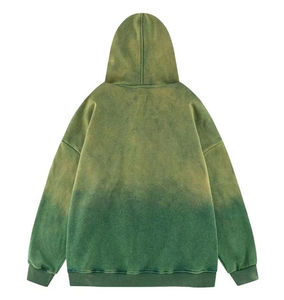 Sweat à capuche vintage en molleton lourd 500GSM personnalisé, délavé au soleil, délavé à l'acide, délavé à la pierre, pour homme - Product Image 2