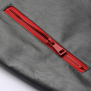 Nouvel arrivage de veste en cuir à l'aspect classique pour hommes veste de motard en cuir à séchage rapide pour hommes - Product Image 5