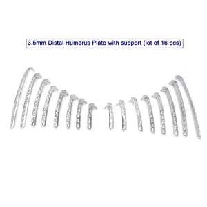 Plaque d'humerus distale de 3,5 mm, instruments chirurgicaux orthopédiques vétérinaires en acier inoxydable, ensemble de 16 pièces, autoclavable manuel, réutilisable - Product Image 5