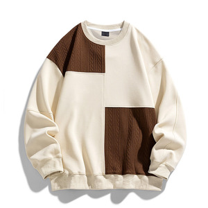 เสื้อสเวตเตอร์คอกลมแขนยาวสำหรับผู้ชาย, เสื้อสเวตเตอร์แฟชั่นสีแบบสวมหัว - Product Image 3