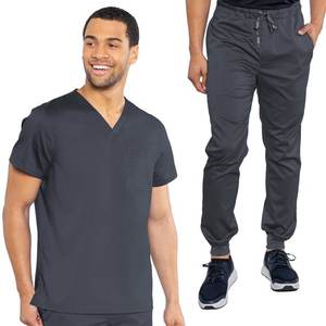 Ensemble d'uniformes d'hôpital unisexe gommages médicaux chirurgicaux vêtements de travail gommages d'infirmière avec du matériel de Spandex uniforme de gommage en gros - Product Image 3