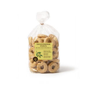 Puglia Sapori S.r.l. Taralli Clásicos Hechos en Italia, Bocadillos Crujientes y Salados con Aceite de Oliva Virgen Extra, 5 kg a Granel - Product Image 1